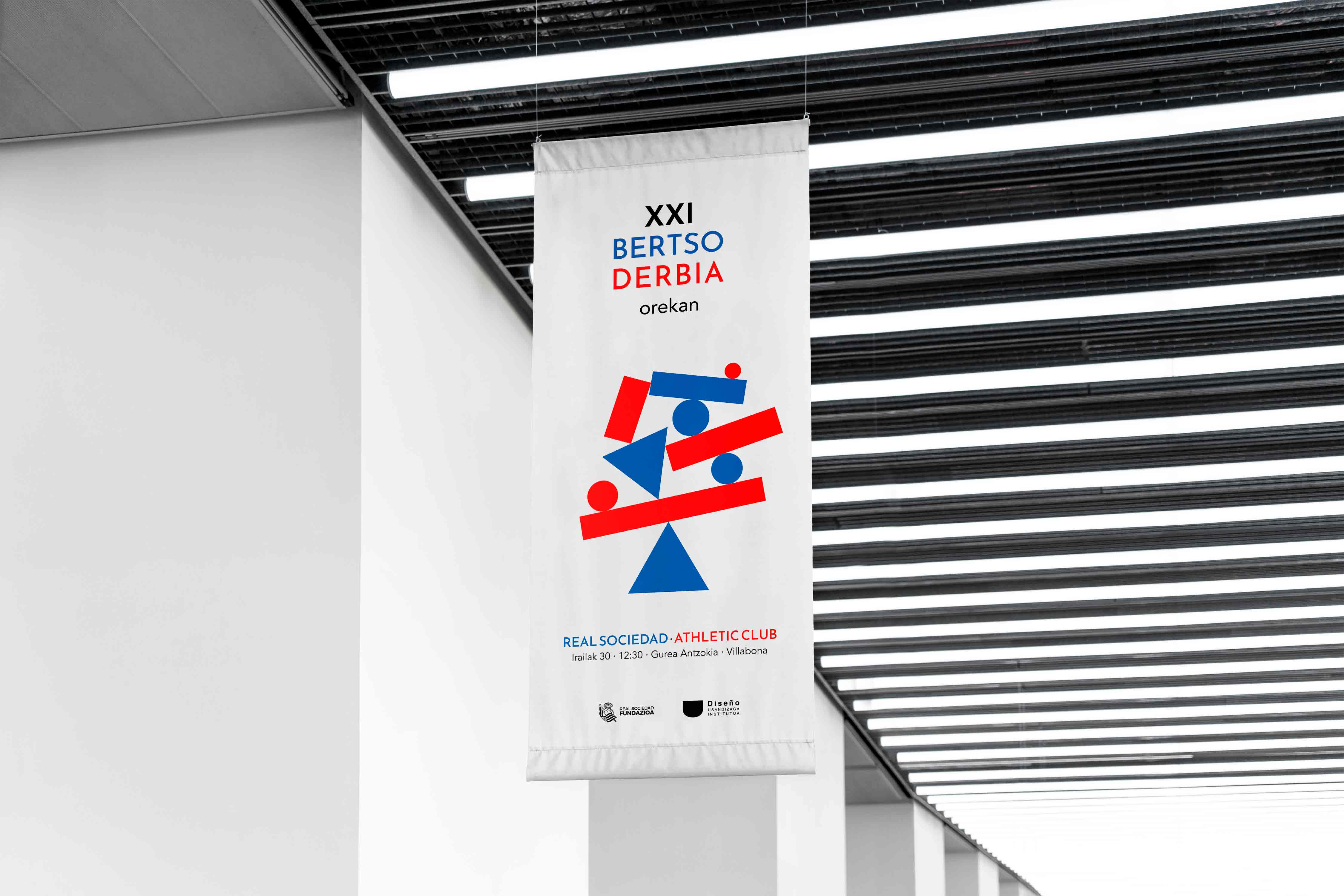 Banderola del poster de la edición XXI de Bertso Derbia